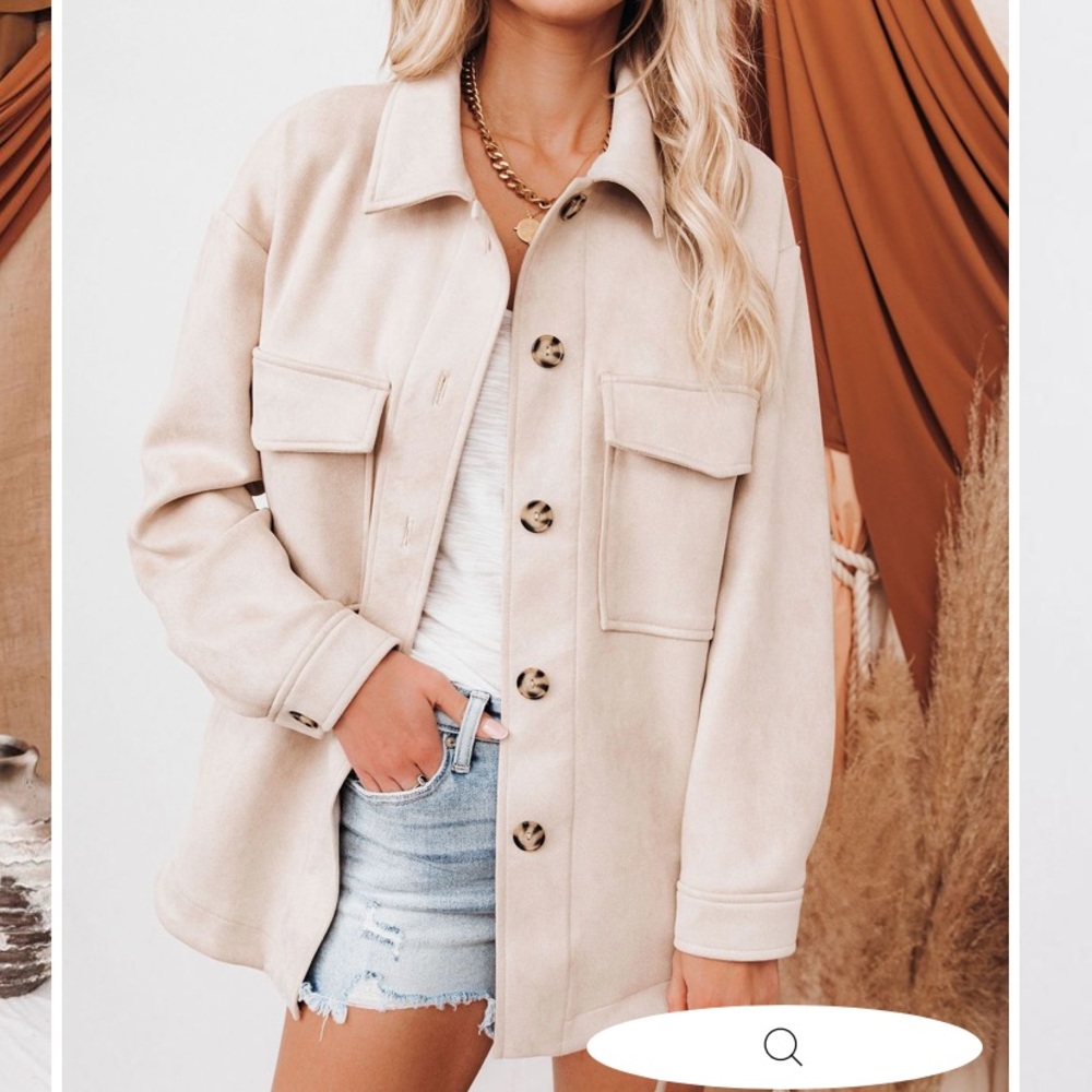 Vici faux suede shacket